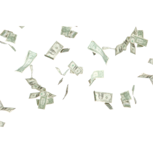 Falling money PNG-15431